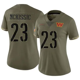 J.D. McKissic Washington Commanders Game-Used #23 Burgundy Jersey vs.  Tennessee Titans on October 9 2022