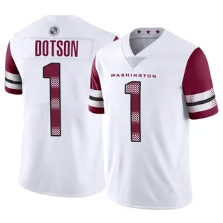 Men's Nike Jahan Dotson White Washington Commanders Vapor F.U.S.E. Limited Jersey Size: Small