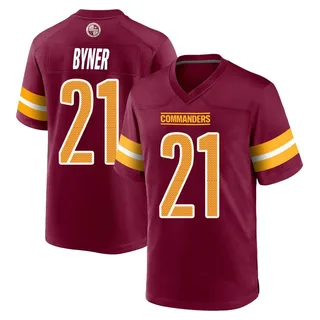 Earnest Byner Signed Washington Redskin Throwback Jersey (JSA COA) 2xP –