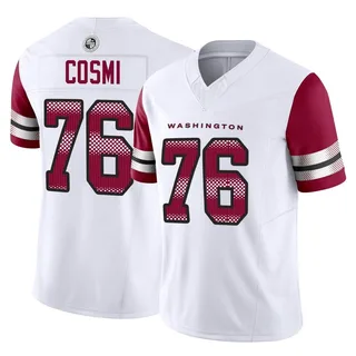 Men's Nike Sam Cosmi Burgundy Washington Football Team Game Jersey Size: 3XL