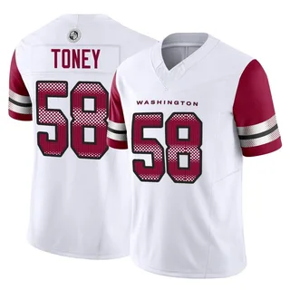 Men's Nike Shaka Toney Burgundy Washington Football Team Game Jersey