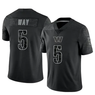 Men's Nike Tress Way Black Washington Commanders Alternate Game Player Jersey Size: 3XL