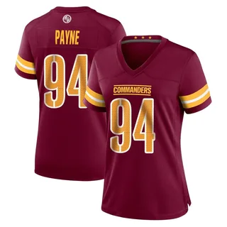 Youth Nike Daron Payne Burgundy Washington Commanders Game Jersey Size: Small